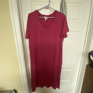 Pink Short Sleeve Dress